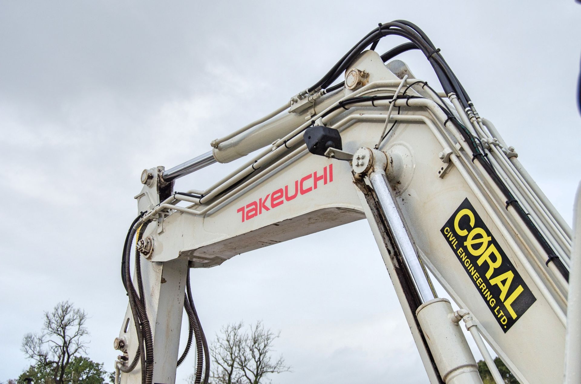 Takeuchi TB290 9 tonne rubber tracked excavator Year: 2018 S/N: 190200971 Recorded Hours: 5153 - Image 16 of 26