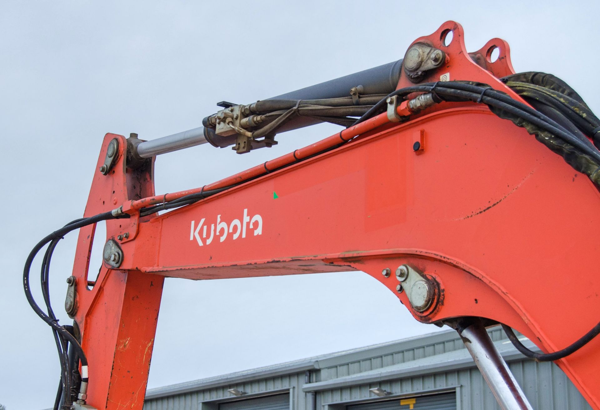 Kubota U55-4 5.5 tonne rubber tracked excavator Year: 2014 S/N: 52734 Recorded Hours: 3807 blade, - Image 16 of 27