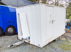 12ft x 8ft steel anti vandal fast tow mobile welfare site unit Comprising of: Canteen area, toilet &