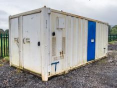 21ft x 9ft steel anti-vandal welfare site unit Comprising of: canteen area, changing room,
