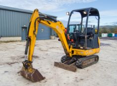 JCB 8016 1.5 tonne rubber tracked mini excavator Year: 2017 S/N: 2072019 Recorded Hours: 1796 blade,