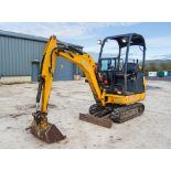 JCB 8016 1.5 tonne rubber tracked mini excavator Year: 2017 S/N: 2072019 Recorded Hours: 1796 blade,