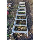 8 tread aluminium step ladder AS6287