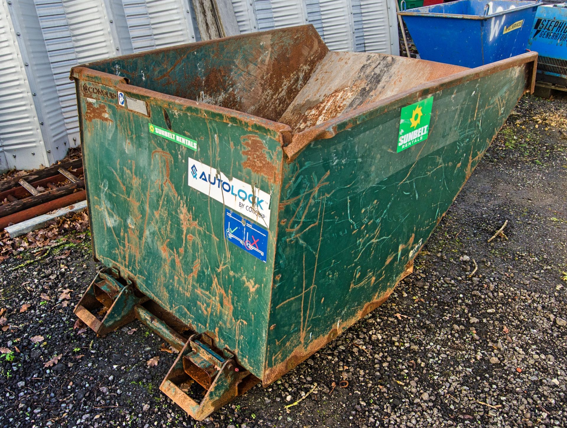 Conquip steel tipping skip A1189693 - Image 2 of 2