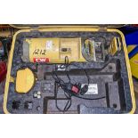 Topcon TP-L4 pipe laser c/w battery, charger, remote control and carry case ** Glass cracked **