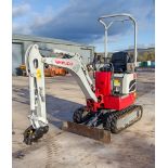 Takeuchi TB210 1.1 tonne rubber tracked micro excavator Year: 2022 S/N: 8698 Recorded Hours: 300