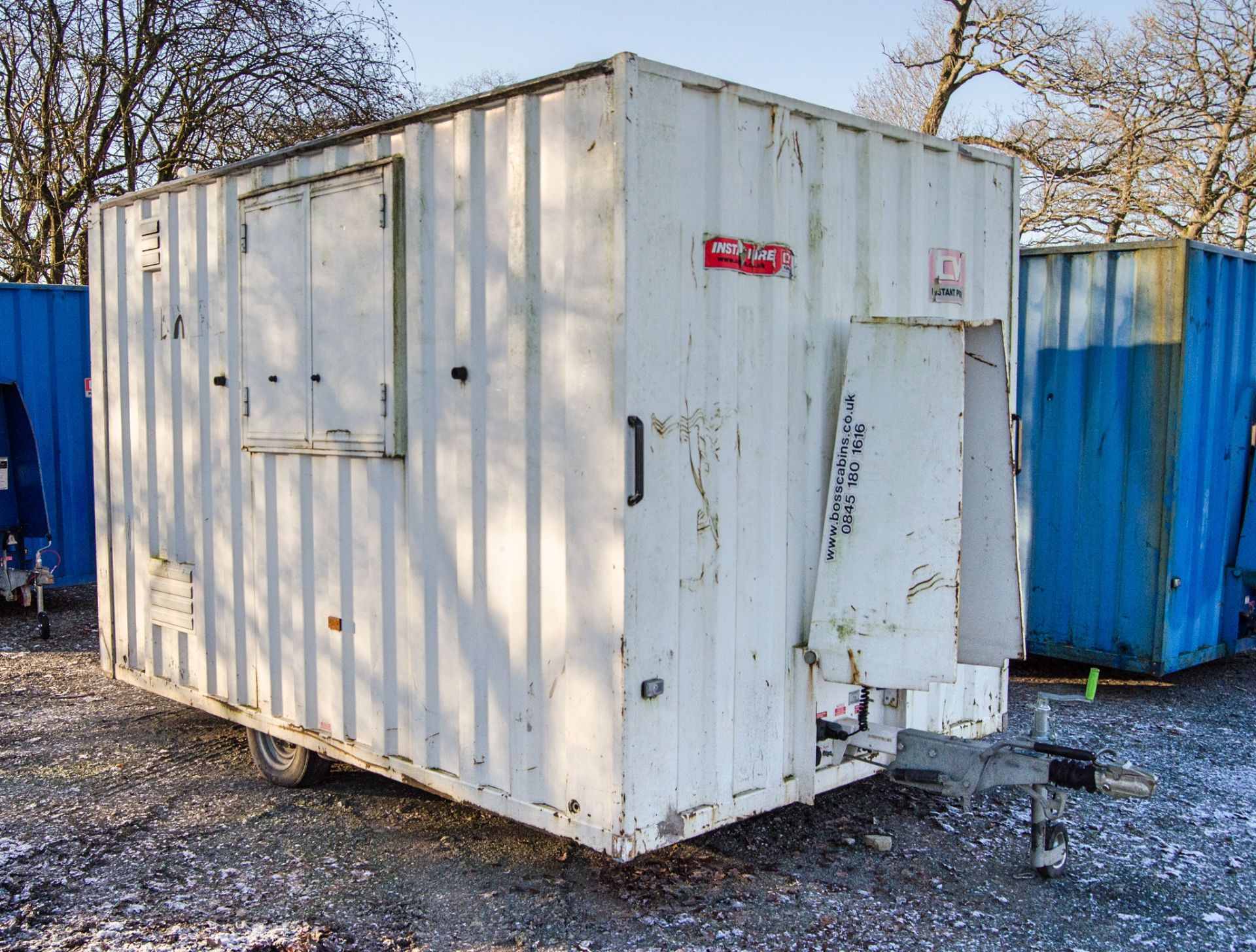 Boss Cabins 12ft x 8ft steel anti vandal mobile welfare site unit Comprising of: Canteen area, - Image 2 of 12