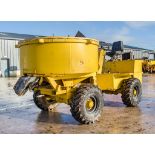 Mobile hydraulic pan mixer converted from a 3 tonne dumper