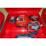 Hilti SIW 22-A 22v cordless 1/2 inch drive impact gun c/w 2 batteries, charger and carry case IW529