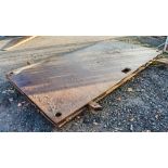 2 - 8ft x 4ft steel road plates