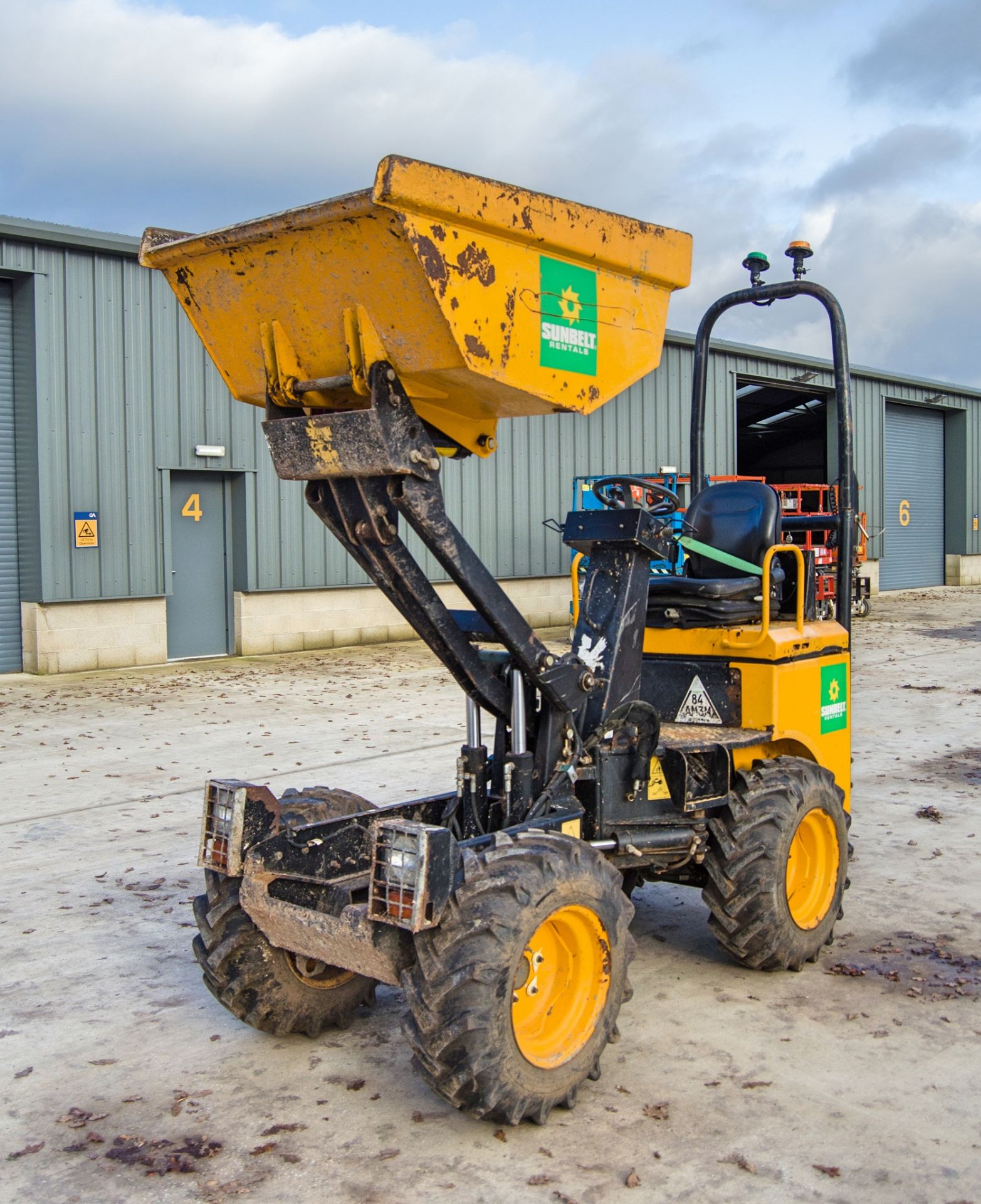 JCB 1THT 1 tone hi-tip dumper Year: 2015 S/N: EFFRA2577 Recorded Hours: 1082 A680948 ** Tip not - Image 9 of 23