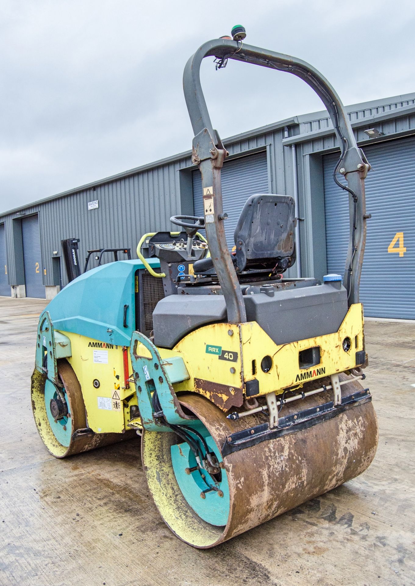 Ammann ARX40 tandem axle ride on roller Year: 2013 S/N: 40127 Recorded Hours: Not displayed (Clock - Image 4 of 18