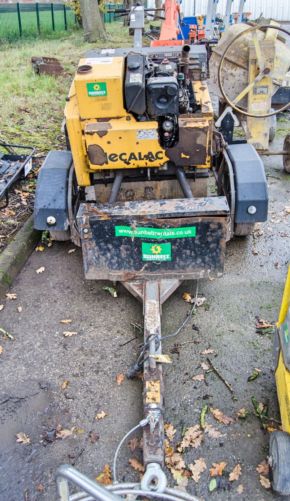 Mecalac MBR71 diesel driven pedestrian roller breaker c/w trailer A852050, A981975 - Image 4 of 6