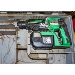 Hitachi DH25DAL 24v cordless SDS rotary hammer drill c/w battery and carry case ** No charger **