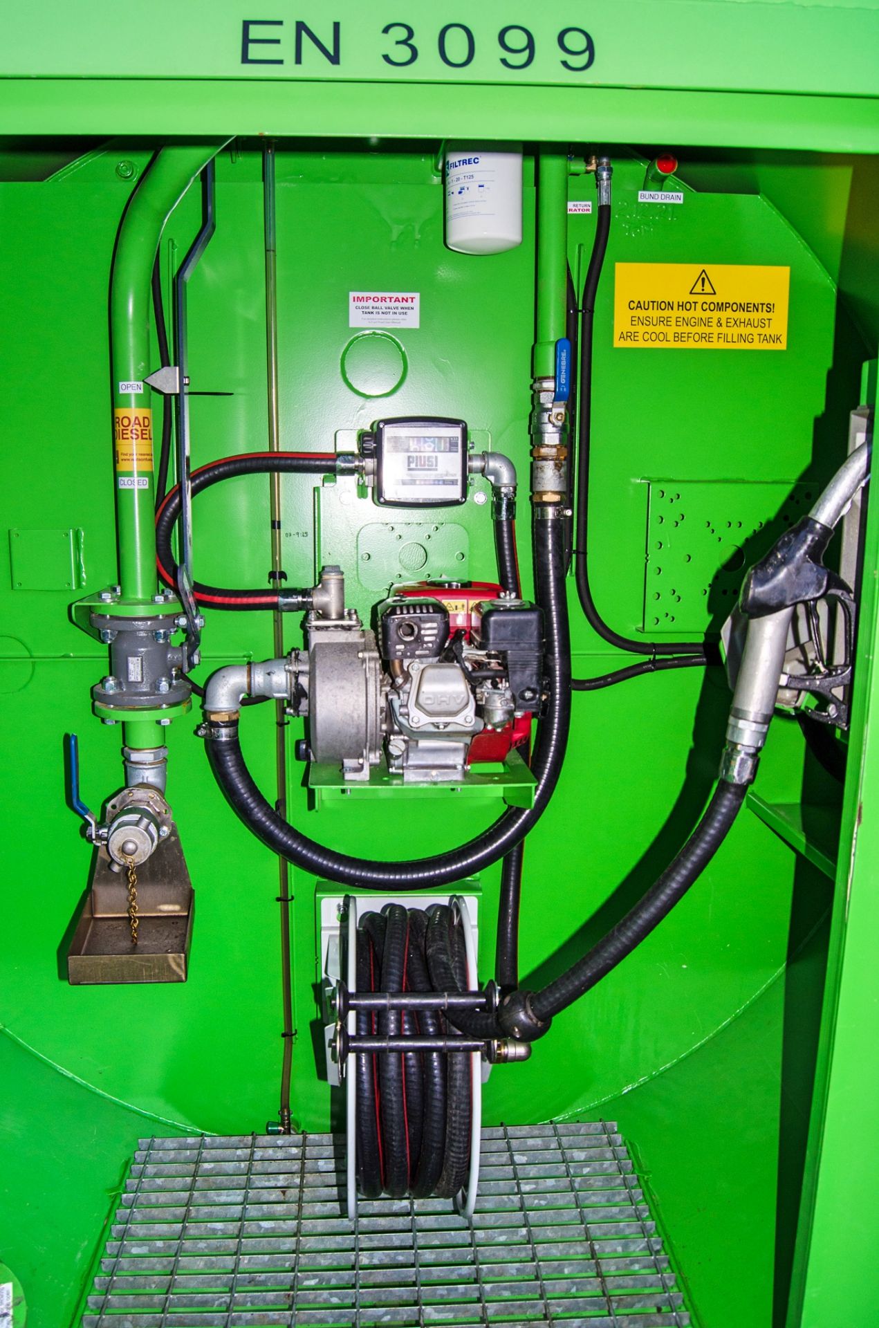 Cross Plant 10,000 litre bunded fuel bowser Year: 2021 S/N: 37659 c/w petrol driven fuel pump, - Image 3 of 4