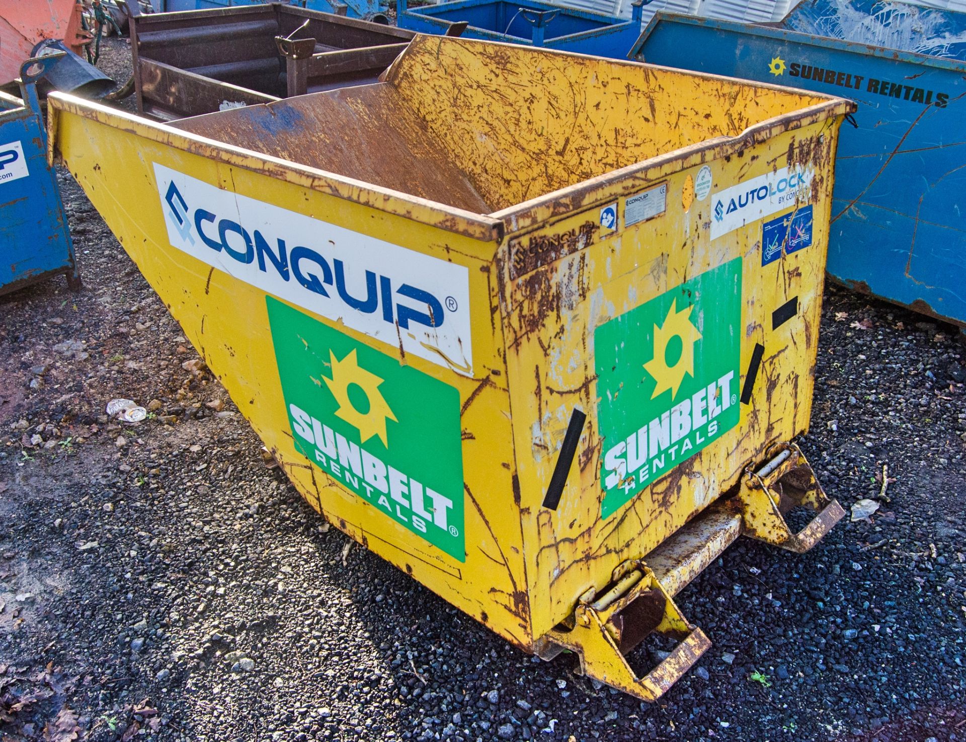 Conquip steel tipping skip A1090333 - Image 2 of 2