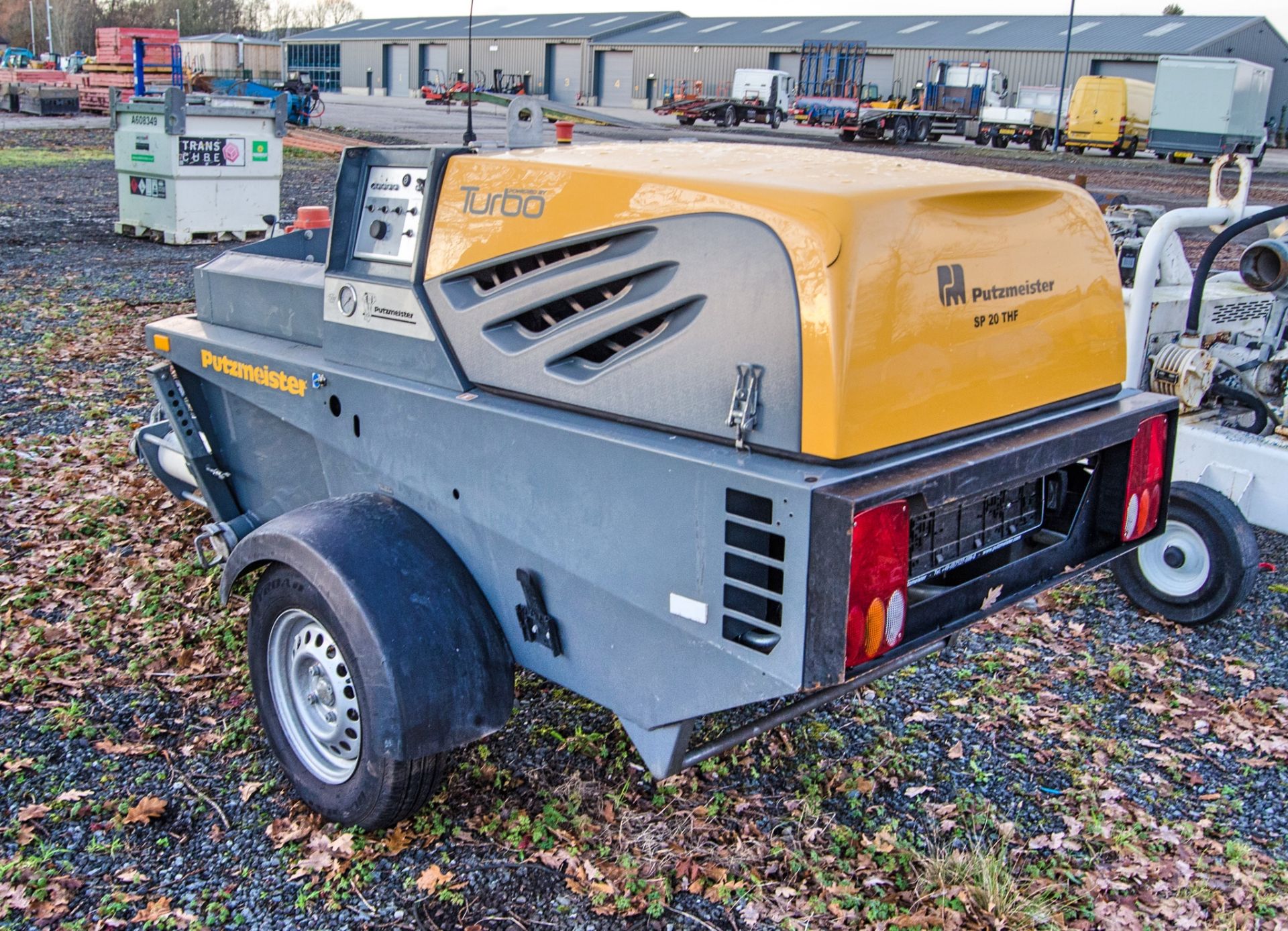 Putzmeister SP20 THF diesel driven fast tow concrete screed pump Year: 2020 S/N: 397385 Recorded - Image 3 of 10