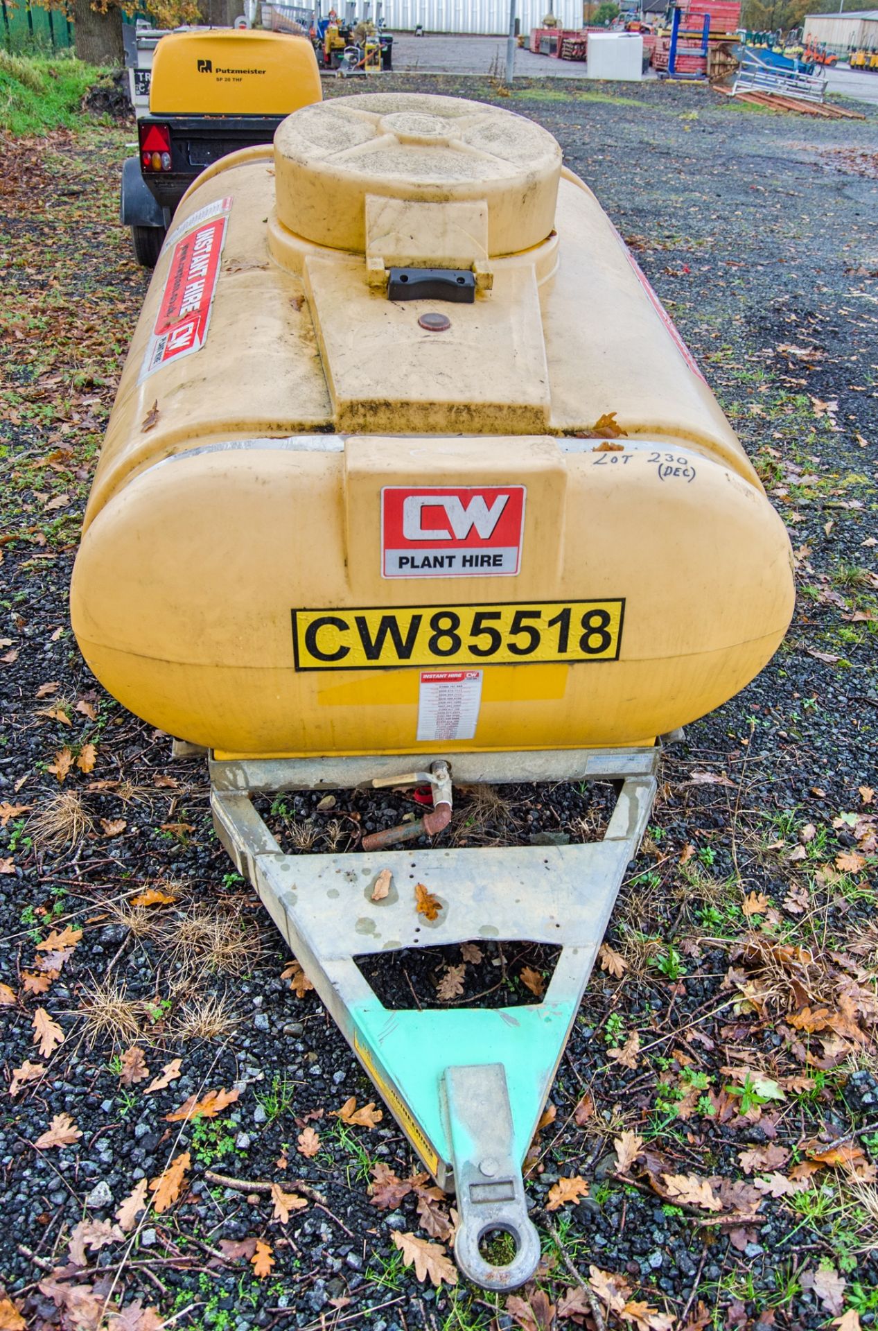 Trailer Engineering 1125 litre site tow water bowser CW85518 - Image 3 of 4