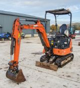 Hitachi Zaxis 19U 1.9 tonne rubber tracked mini excavator Year: 2017 S/N: P00031783 Recorded
