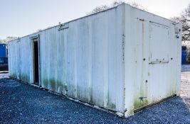 32ft x 10ft steel anti-vandal canteen area/drying room site unit NG3045611 ** Door missing & no keys