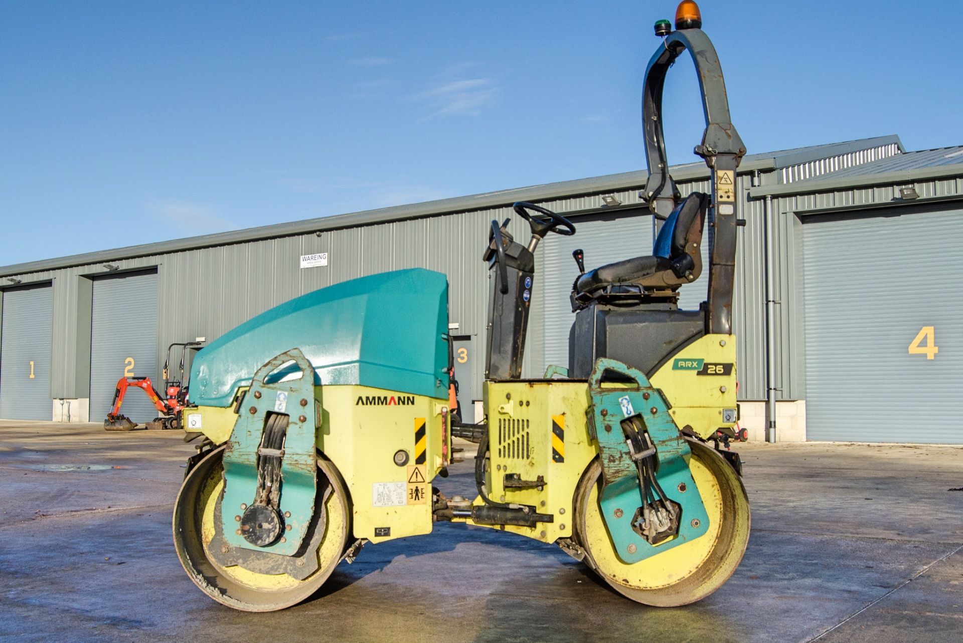 Ammann ARX26 double drum ride on roller Year: 2015 S/N: 6150215 Recorded Hours: 812 2048 - Image 7 of 21