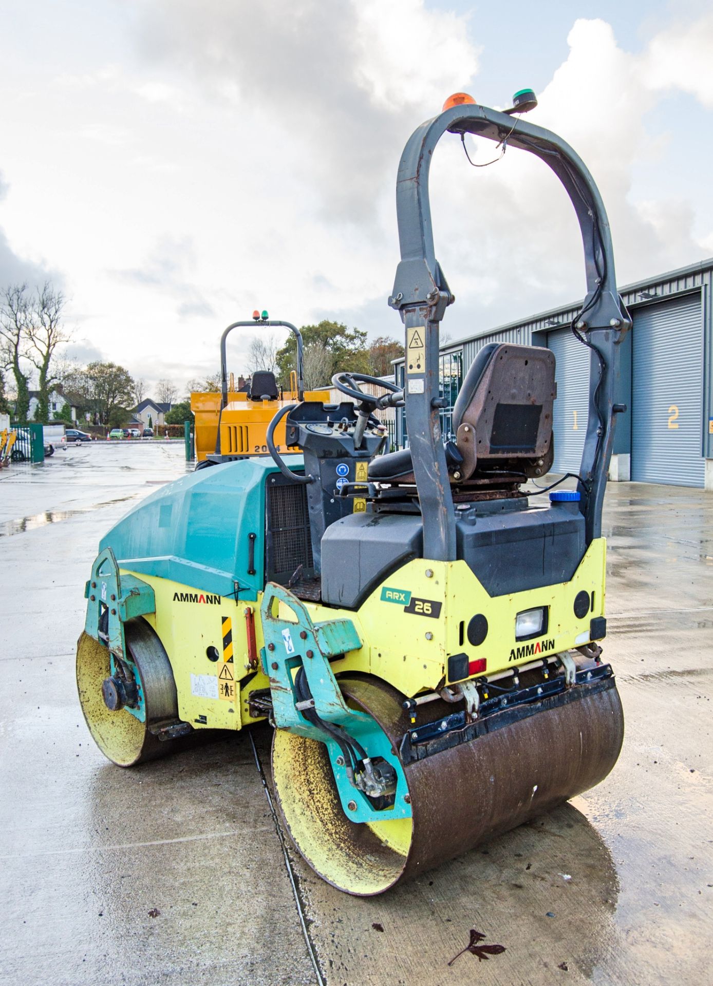 Ammann ARX26 double drum ride on roller Year: 2015 S/N: 6150216 Recorded Hours: 1125 2050 - Image 4 of 20