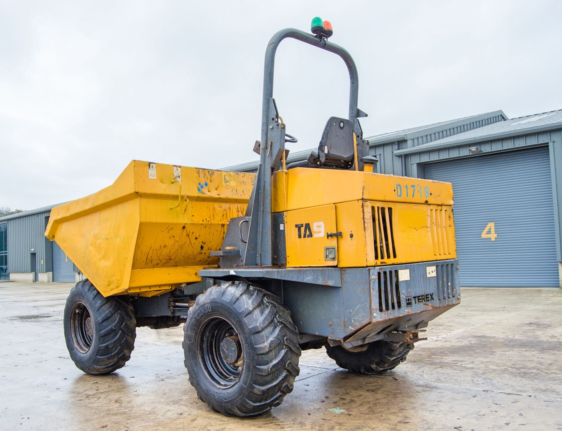 Terex TA9 9 tonne straight skip dumper Year: 2014 S/N: SLBD1DD0EE1PK4947 Recorded Hours: 598 D1718 - Image 4 of 24