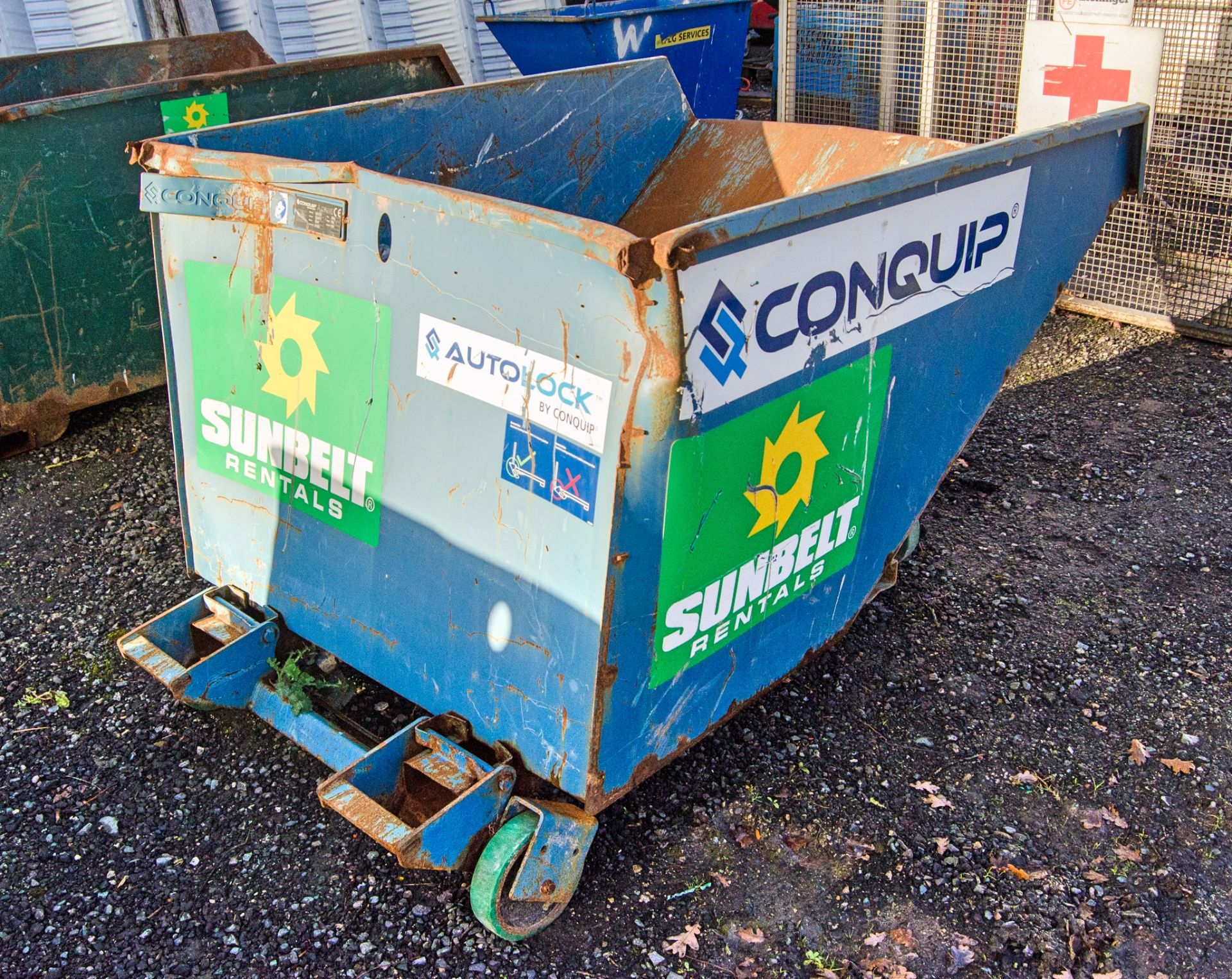 Conquip steel tipping skip A1285581 - Image 2 of 2