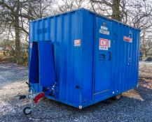 Boss Cabins 12ft x 8ft steel anti vandal mobile welfare site unit Comprising of: Canteen area,