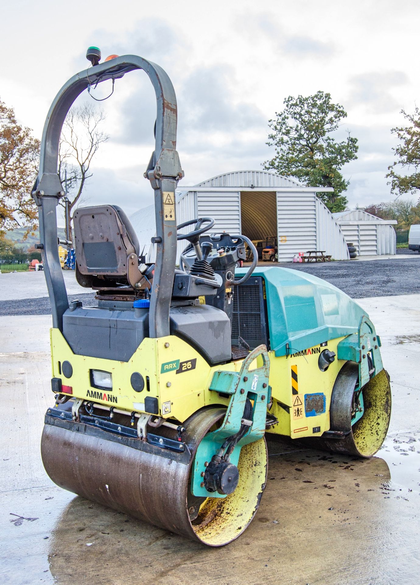 Ammann ARX26 double drum ride on roller Year: 2015 S/N: 6150216 Recorded Hours: 1125 2050 - Image 3 of 20