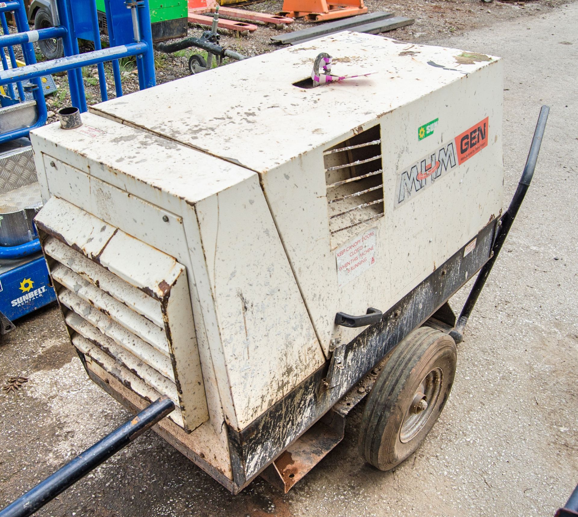 MHM MG1000 SSK-V 10 kva diesel driven generator S/N: 229170029 Recorded hours: 2168 A704276 - Image 2 of 5