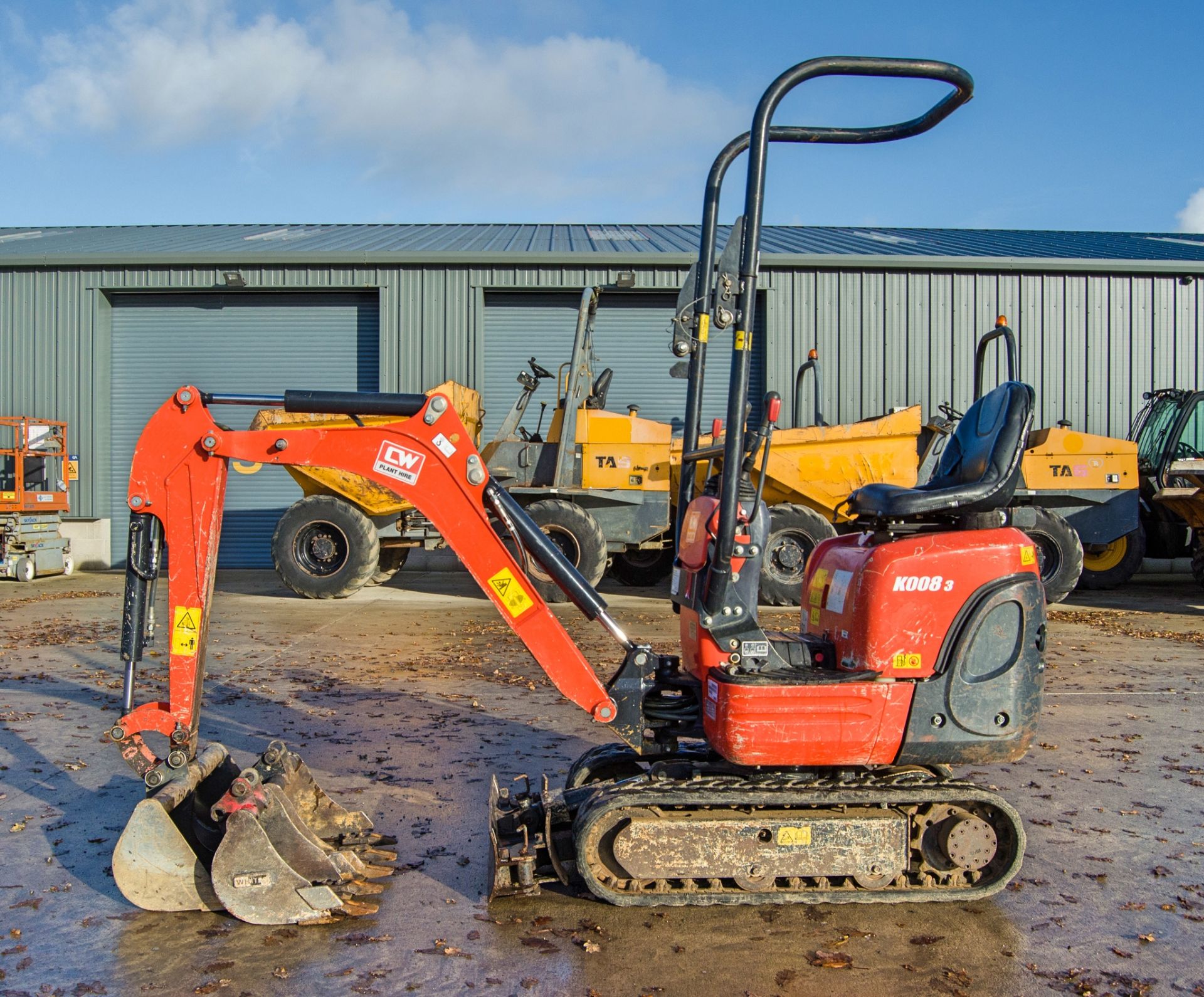 Kubota K008-3 0.8 tonne rubber tracked mini excavator Year: 2019 S/N: 31866 Recorded Hours: 1193 - Image 7 of 26