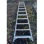 10 tread aluminium step ladder AS6293