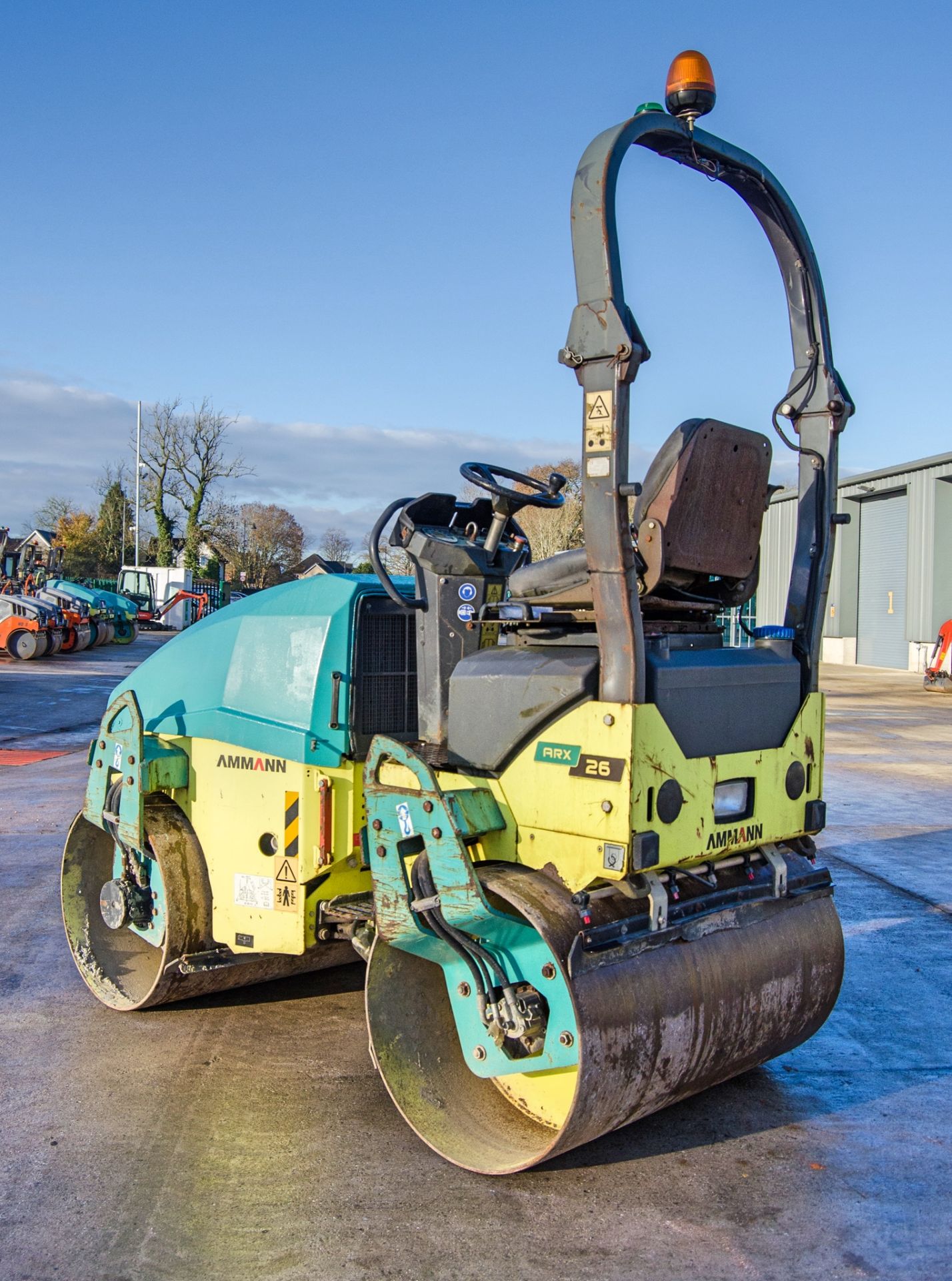 Ammann ARX26 double drum ride on roller Year: 2015 S/N: 6150215 Recorded Hours: 812 2048 - Image 3 of 21