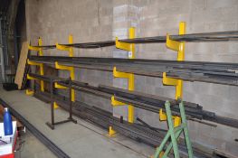 4 section 4 tier stock/bar rack Each approx. 770mm deep x 2000mm high ** Not including contents **