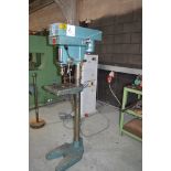 Meddings 400v MF4 pillar drill Speeds: 80-4800 S/N: 023840 c/w slotted rise and fall table