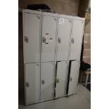 4 - 2 compartment personnel lockers