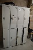 4 - 2 compartment personnel lockers