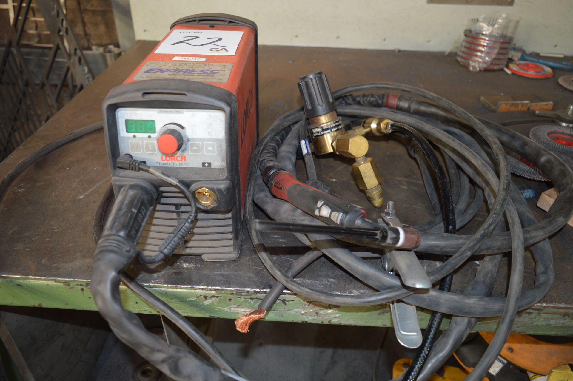 Lorch Handytig 180DC Control Pro TIG welder S/N: 0305-2607-0014-2 c/w torch, regulator and earth - Image 2 of 3