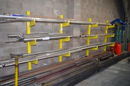 4 section 4 tier stock/bar rack Each approx. 770mm deep x 2000mm high ** Not including contents **