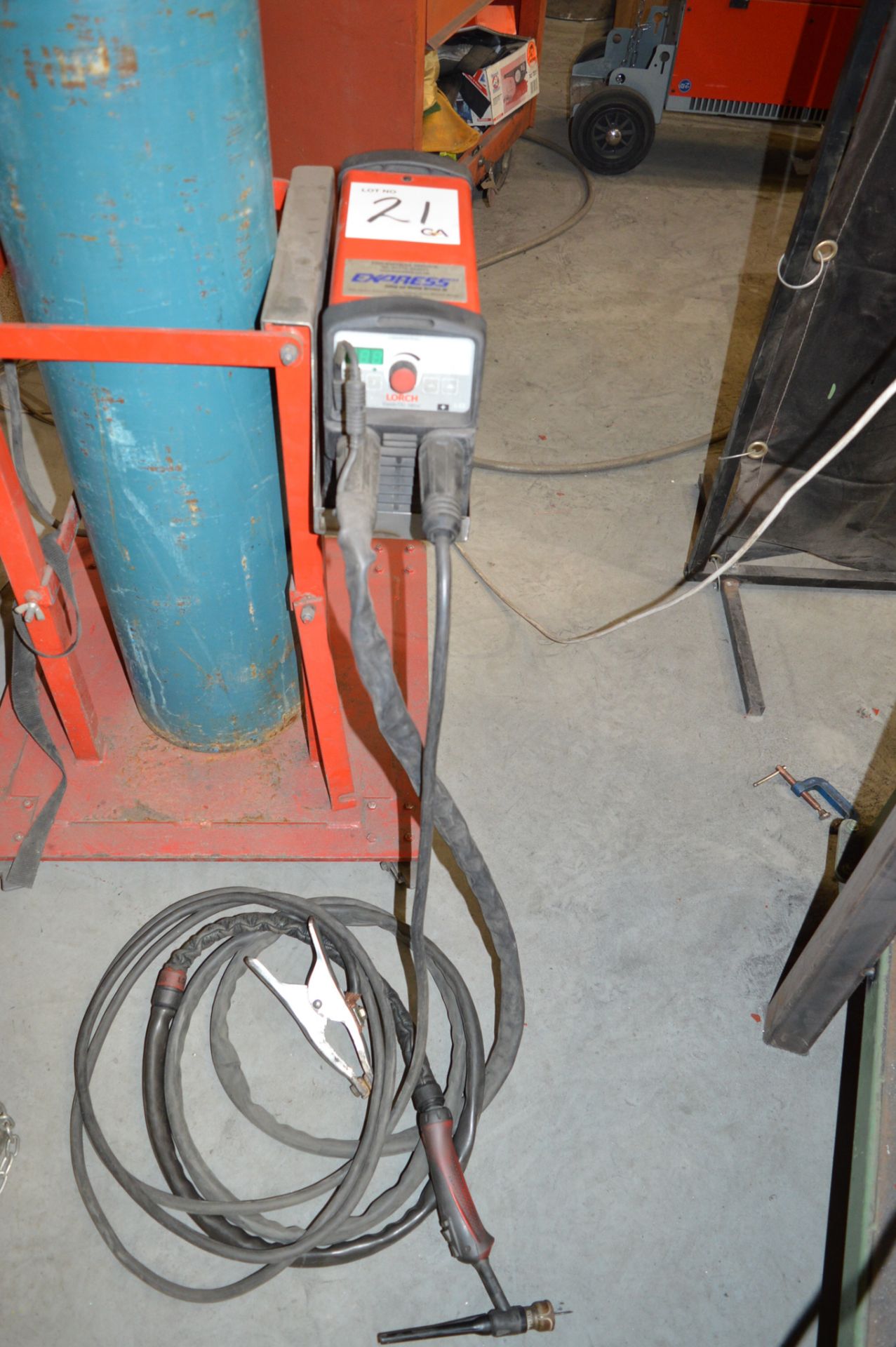 Lorch Handytig 180DC Control Pro TIG welder S/N: 0305-2629-0019-9 c/w torch, regulator and earth