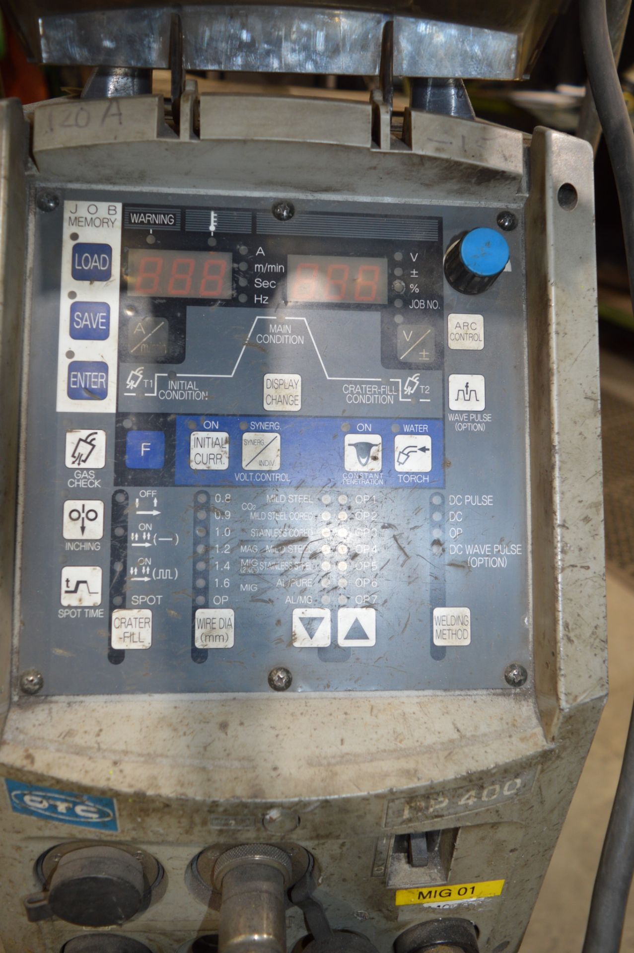 OTC DP400 MIG welder Date: 2005 c/w wire feed, torch, regulator and earth cable ** Not including gas - Image 3 of 5