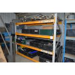 Boltless steel pallet rack Comprising: 2 - uprights each 900mm x 2150mm high 8 - crossbeams each