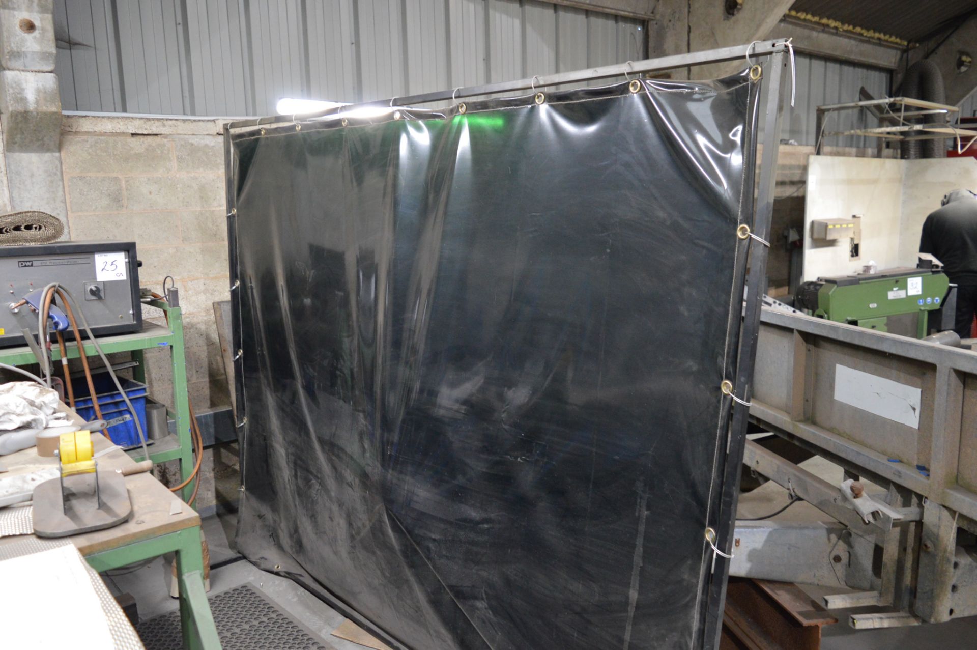 4 - welding screens Each approx. 2400mm x 1800mm