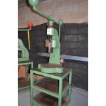 Norton 7T flypress Throat approx. 7" c/w fabricated steel stand