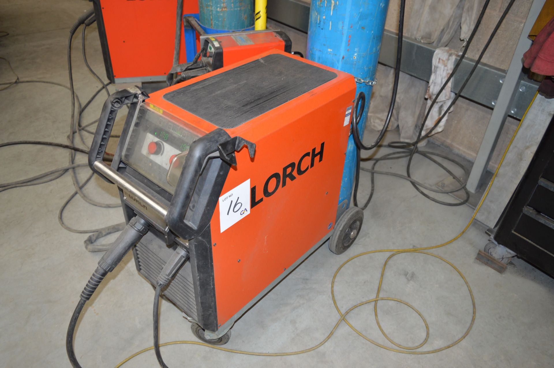 Lorch Micromig 300 MIG welder S/N: 4064-2511-0001-4 c/w torch, regulator and earth lead ** Not