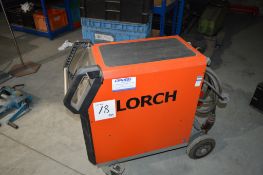 Lorch Micromig 300 MIG welder S/N: 4064-2511-0002-1 c/w torch