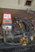 Lorch Handytig 180DC Control Pro TIG welder S/N: 0305-2607-0014-2 c/w torch, regulator and earth