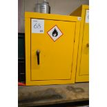 Single door COSHH cabinet Approx. 455mm x 450mm x 615mm high ** Not including contents **