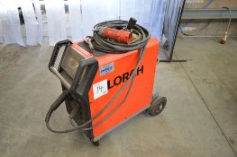 Lorch Micromig 300 MIG welder S/N: 4064-2621-0001-0 c/w torch, regulator and earth lead